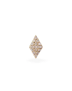 orecchino oro e diamanti rombo